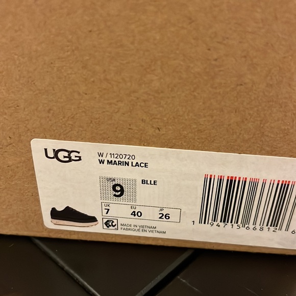 Ugg Australia Marin Lace Platform Shoes Sneakers black new Women’s Sizes - Picture 10 of 11